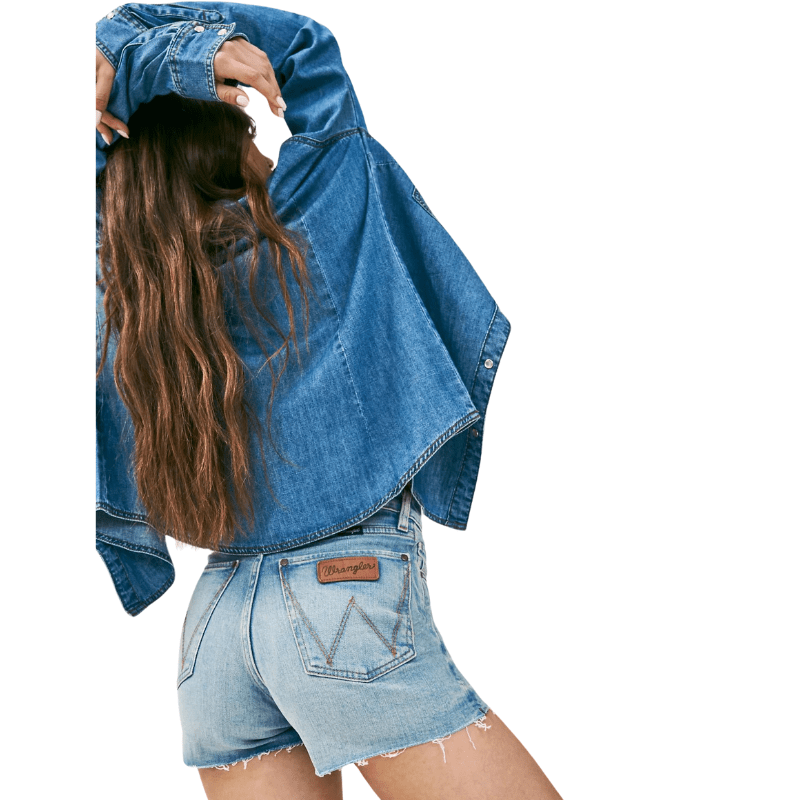 Wrangler Women's Retro Bailey High Rise Cut Off Denim Shorts 112344602